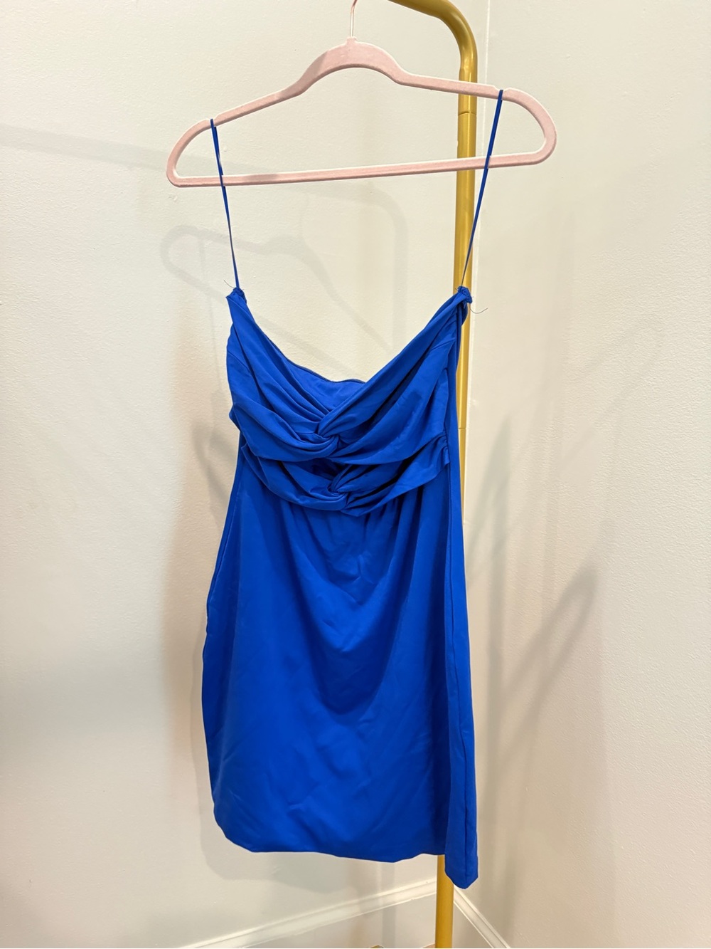 Royal Blue Strapless BodyCon Mini Dress
